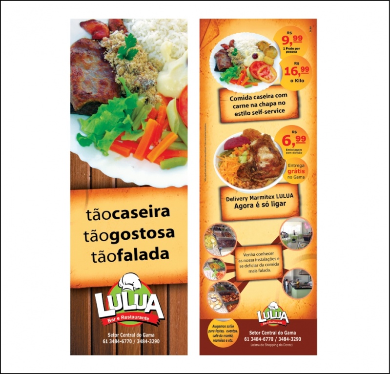 Panfletos de Restaurante Preço Bairro do Limão - Panfletos de Lanchonete